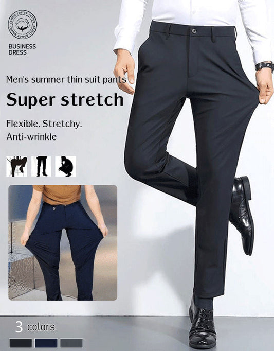 Pantalon d'affaires slim fit pour homme