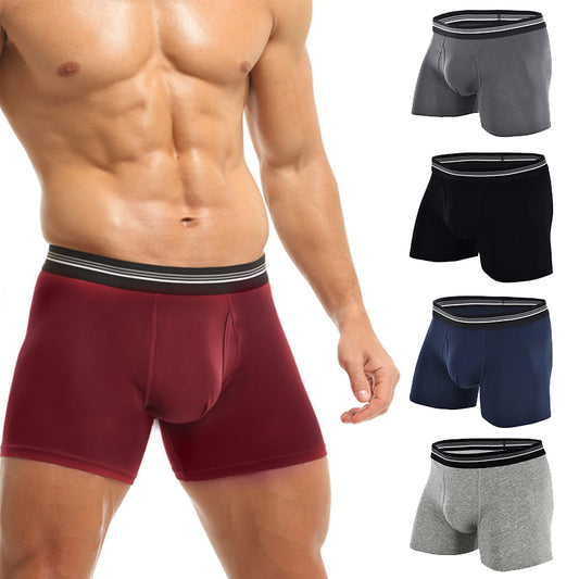 🩲Boxer Extensible Doux et Respirant à Taille Moyenne pour Hommes