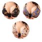 Soutien-gorge imprimé push-up avec boutons sur le devant pour femme – Confortable, élégant et offrant un bon maintien