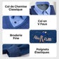 ✈️Offre spéciale🔥Haut Chaud Isolé en Polaire pour Hommes avec Col de Chemise