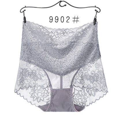 Culotte sexy en dentelle taille haute pour femme - doublure en coton, résistante à l'humidité, respirante, confortable et attrayante