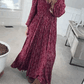 💎 60% DE RÉDUCTION ! 💎 Robe Longue à Fleurs en Rayonne – Taille Smockée, Doublure Intégrale & Poches Cachées 🌸👗