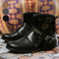 Bottes en cuir style cowboy western pour hommes