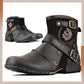 Bottes en cuir style cowboy western pour hommes