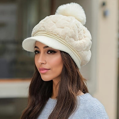 🎁Le meilleur cadeau pour elle 🎁👒 - chapeau d'hiver pour femme à bord court🥰