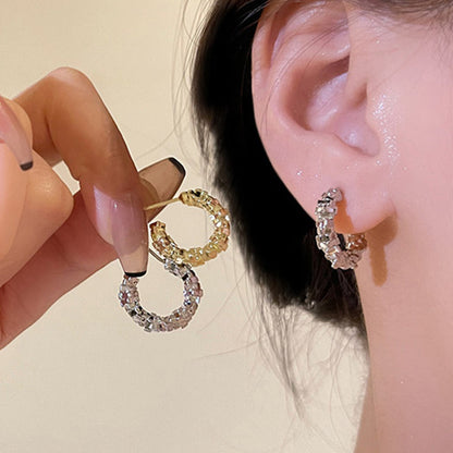 💝[Meilleur cadeau pour elle] Boucles d'oreilles en forme de C au design haut de gamme