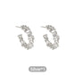 💝[Meilleur cadeau pour elle] Boucles d'oreilles en forme de C au design haut de gamme