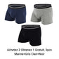 🩲Boxer Extensible Doux et Respirant à Taille Moyenne pour Hommes