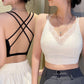 Soutien-Gorge sans Couture avec Dos en Dentelle Creusé pour Femmes
