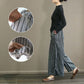Pantalon Vintage Rayé à Jambe Large pour Femmes