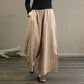 Pantalon Vintage Rayé à Jambe Large pour Femmes