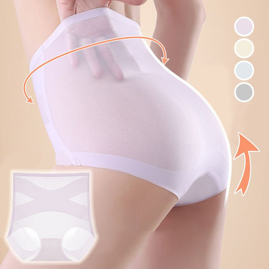 Culotte ultra-fine respirante à taille haute pour femmes avec contrôle de l'abdomen & Levage de hanches