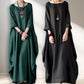 Robe Simple et Ample en Coton et Lin avec Poches pour Femme