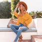 Chemisier Tendance pour Femme à Manches Longues et Coupe Ample avec Poche