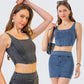 Débardeur en denim à haute élasticité, nouvelle mode