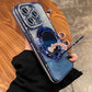 📱Coque iPhone brillante avec support miroir magnétique