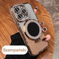 📱Coque iPhone brillante avec support miroir magnétique