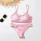 👙Ensemble de Maillots de Bain pour Femmes avec Soutien-Gorge Imprimé Lettres