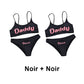 👙Ensemble de Maillots de Bain pour Femmes avec Soutien-Gorge Imprimé Lettres