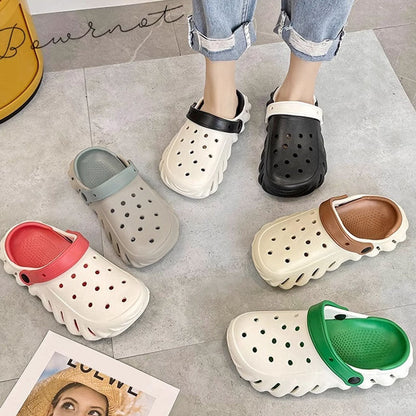 Sandales à trous en EVA respirantes à séchage rapide, nouveau style 2024 [🔥style couple]