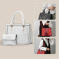 🔥Livraison gratuite🔥👜Sac à main élégant à motif crocodile embossé avec portefeuille assorti
