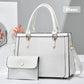🔥Livraison gratuite🔥👜Sac à main élégant à motif crocodile embossé avec portefeuille assorti