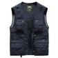 Gilet cargo respirant en maille avec fermeture éclair