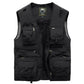 Gilet cargo respirant en maille avec fermeture éclair