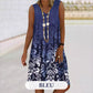 Robe Fleurie Sans Manches à Col en V pour Femme