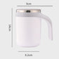 Tasse à café à agitation magnétique automatique avec couvercle
