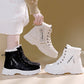 Bottes de neige chaudes et doublées de peluche pour femmes