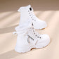 Bottes de neige chaudes et doublées de peluche pour femmes
