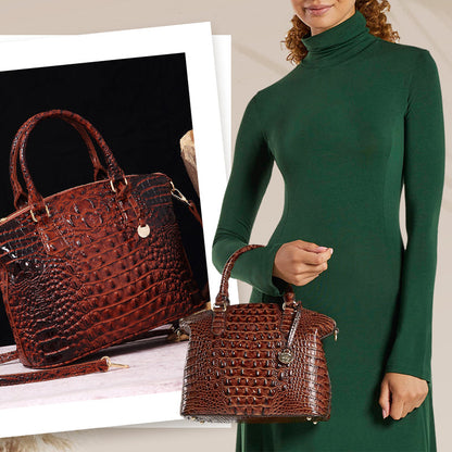 sac à main pour femme avec motif crocodile