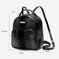 Sac à dos tendance en cuir PU avec gaufrage crocodile