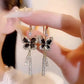 🎁CADEAU IDÉAL - Boucles d'oreilles papillon avec pompon
