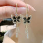 🎁CADEAU IDÉAL - Boucles d'oreilles papillon avec pompon