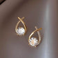 💎Boucles d'oreilles délicates en zircone croisée