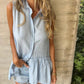 Chemise boutonnée décontractée pour femme, ample et de couleur unie