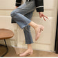 Chaussures confortables et décontractées avec découpes et talons hauts