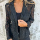 Blazer en Dentelle Intégrale et Maille