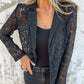 Blazer en Dentelle Intégrale et Maille