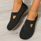 Chaussures plates confortables et respirantes en tricot pour femmes