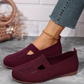 Chaussures plates confortables et respirantes en tricot pour femmes