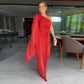 🌟Robe longue élégante à une épaule pour femme avec fente