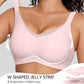 Soutien-gorge push-up sans armatures pour femmes, col en V croisé, en maille, sans coutures