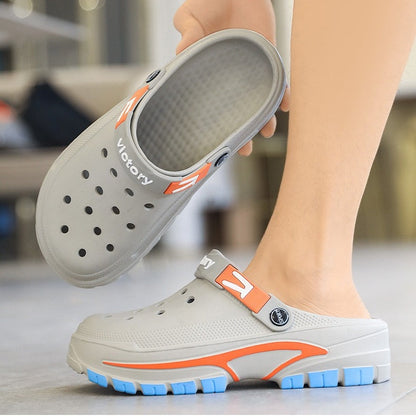 💎 50% DE RÉDUCTION ! 💎 Sandales à Enfiler Respirantes pour Homme – Design 2-en-1, Légères & Semelle Antidérapante 🌞👟