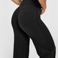 Pantalon extensible doux taille haute pour femme