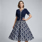 👗 60% de Réduction 🌸 Elegant Floral Print A-Line Dress – Flowy A-Line Fit, Elegant Floral Design & Lightweight Comfort ✨