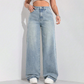 Jean pour femme à taille haute et coupe droite
