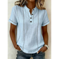 👕53% DE RÉDUCTION ! ✨ Haut Décontracté à Manches Courtes pour Femme – Tissu Respirant, Coupe Ample, Détails Couture 🍂